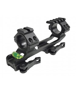 Кронштейн-монолит 25/30 мм Patriot BH-MS28 на Weaver (быстросъемный, облегченный, с выносом и уровнем)