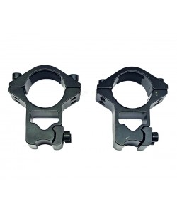 Кольца 25,4 мм Patriot на «ласточкин хвост» (высокие H=21 мм, облегченные, блистер)