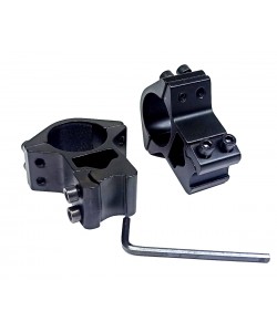 Кольца 25,4 мм Patriot на «ласточкин хвост» (высокие H=21 мм, облегченные, блистер)