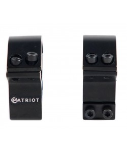 Кольца 25,4 мм Patriot на «ласточкин хвост» (высокие H=21 мм, облегченные, блистер)