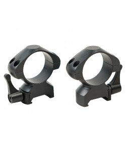 Кольца 30 мм Patriot на Weaver (быстросъемные флажковые, стальные, высокие, 4 винта)