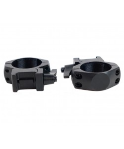 Кольца 30 мм Patriot BH-FQL30 на Weaver (быстросъемные, низкие H=9 мм, блистер)