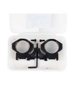 Кольца 30 мм Patriot BH-FQL30 на Weaver (быстросъемные, низкие H=9 мм, блистер)