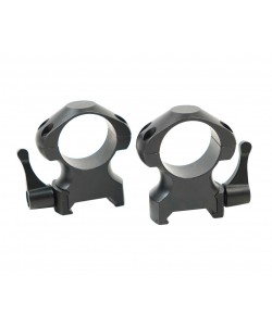 Кольца 25,4 мм Patriot на Weaver (быстросъемные флажковые, стальные, высокие, 4 винта)