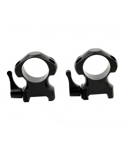 Кольца 25,4 мм Patriot на Weaver (быстросъемные флажковые, стальные, высокие, 4 винта)