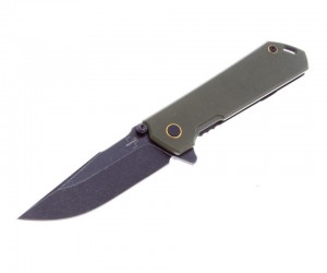 Нож складной Boker Plus Kihon Assisted 5,5 см, сталь D2, рукоять G10 Green