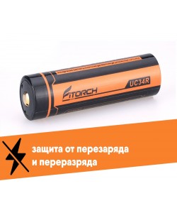 Аккумулятор 18650 FiTorch (3600 mAh) с зарядкой USB