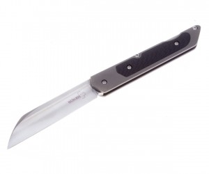 Нож складной Boker Plus Genios 7,7 см, сталь VG-10, рукоять Титан/Карбон Black