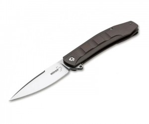 Нож складной Boker Plus Talpid 8,9 см, сталь D2, рукоять Stainless Steel
