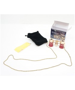 Бинокль театральный БТ 3x25 (красный)