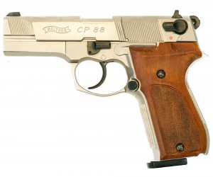 |Б/у| Пневматический пистолет Umarex Walther CP88 Nickel/Holz (№ 416.00.04-77-ком)