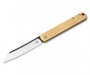 Нож складной Boker Plus Zenshin 7,5 см, сталь 440C, рукоять Brass