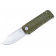 Нож складной Boker Plus Baba Yaga 7 см, сталь M390, рукоять Green Micarta - фото № 1