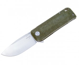 Нож складной Boker Plus Baba Yaga 7 см, сталь M390, рукоять Green Micarta