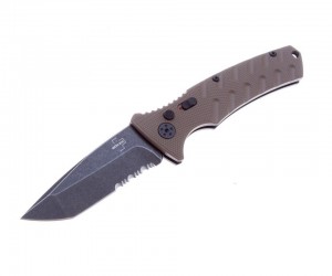 Нож складной Boker Plus Strike Tanto PS 8,5 см, сталь AUS-8, рукоять Aluminium Coyote