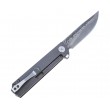 Нож складной Boker Plus Cataclyst 8,7 см, сталь Damascus, рукоять Micarta/Steel Grey - фото № 4