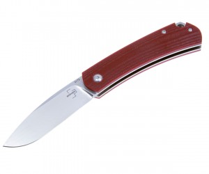 Нож складной Boker Plus Boston Slipjoint 7,1 см, сталь D2, рукоять G10 Burgundy