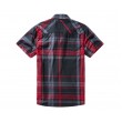Рубашка Brandit Roadstar 1/2 Sleeve (Black/Red) - фото № 2