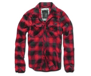 Рубашка Brandit Check Longsleeve (Red/Black)