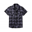 Рубашка Brandit Check Halfsleeve (Black/Grey) - фото № 1