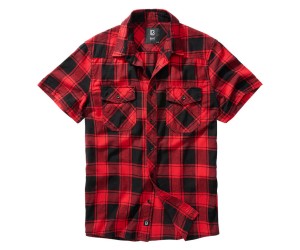 Рубашка Brandit Check Halfsleeve (Red/Black)