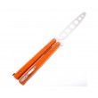 Нож-бабочка Boker Plus Balisong Trainer 10,3 см, сталь 420, рукоять G10 Orange - фото № 2