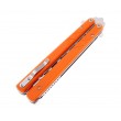 Нож-бабочка Boker Plus Balisong Trainer 10,3 см, сталь 420, рукоять G10 Orange - фото № 4