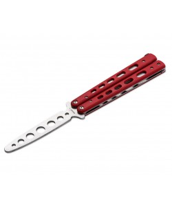 Нож-бабочка Boker Plus Balisong Trainer 10,3 см, сталь 420, рукоять G10 Red