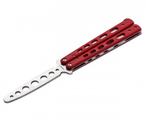 Нож-бабочка Boker Plus Balisong Trainer 10,3 см, сталь 420, рукоять G10 Red