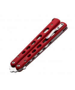 Нож-бабочка Boker Plus Balisong Trainer 10,3 см, сталь 420, рукоять G10 Red