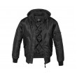 Куртка Brandit MA1 Sweat Hooded (Black) - фото № 1