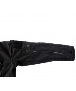 Кофта флисовая тактическая с капюшоном (черная)