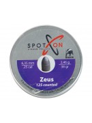 Пули для пневматики SPOTON Zeus 6,35 мм, 2,46 г (125 штук)