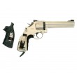 |Б/у| Пневматический револьвер Umarex Smith & Wesson 686 6” Nickel (№ 448.00.02/448.00.14-82-ком) - фото № 6