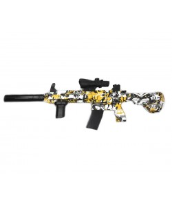 Детский орбиз автомат Orbeegun F668-6, M416 (желтый  граффити)