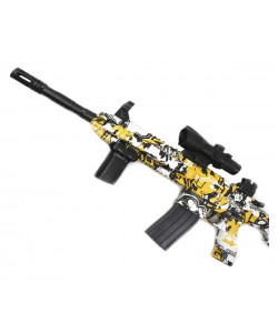 Детский орбиз автомат Orbeegun F668-6, M416 (желтый  граффити)