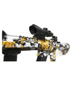 Детский орбиз автомат Orbeegun F668-6, M416 (желтый  граффити)