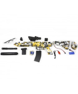 Детский орбиз автомат Orbeegun F668-6, M416 (желтый  граффити)