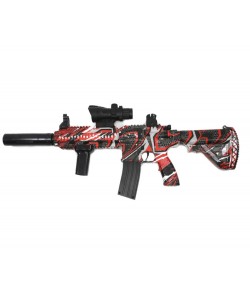 Детский орбиз автомат Orbeegun F668-6, M416 (красный  граффити)