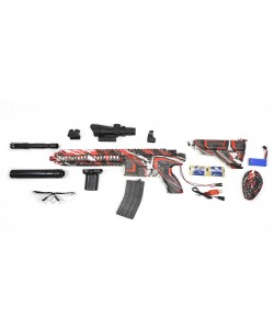 Детский орбиз автомат Orbeegun F668-6, M416 (красный  граффити)