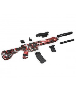 Детский орбиз автомат Orbeegun F668-6, M416 (красный  граффити)
