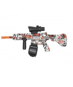 Детский орбиз автомат Orbeegun M416 F808 (белый граффити)