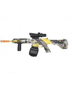 Детский орбиз автомат Orbeegun M416 F808 (желтый граффити)