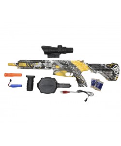 Детский орбиз автомат Orbeegun M416 F808 (желтый граффити)