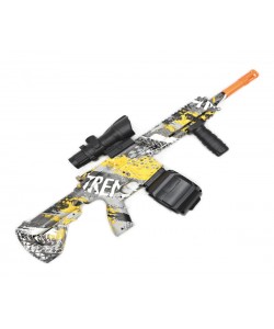 Детский орбиз автомат Orbeegun M416 F808 (желтый граффити)