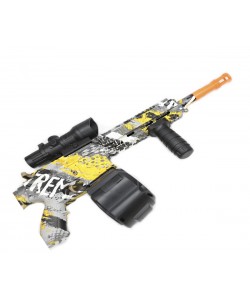 Детский орбиз автомат Orbeegun M416 F808 (желтый граффити)