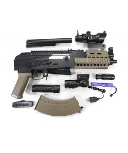 Детский орбиз автомат Orbeegun J.12-AK74U (черно-песочный)