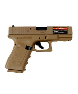 Страйкбольный пистолет East Crane Glock 19 Gen.3 GBB Desert (EC-1301-DE)