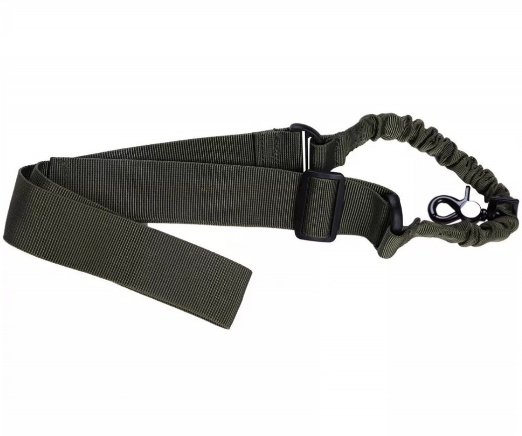 Ремень оружейный PMX Tactical PMX-11 1-точечный с амортизатором (зелёный)