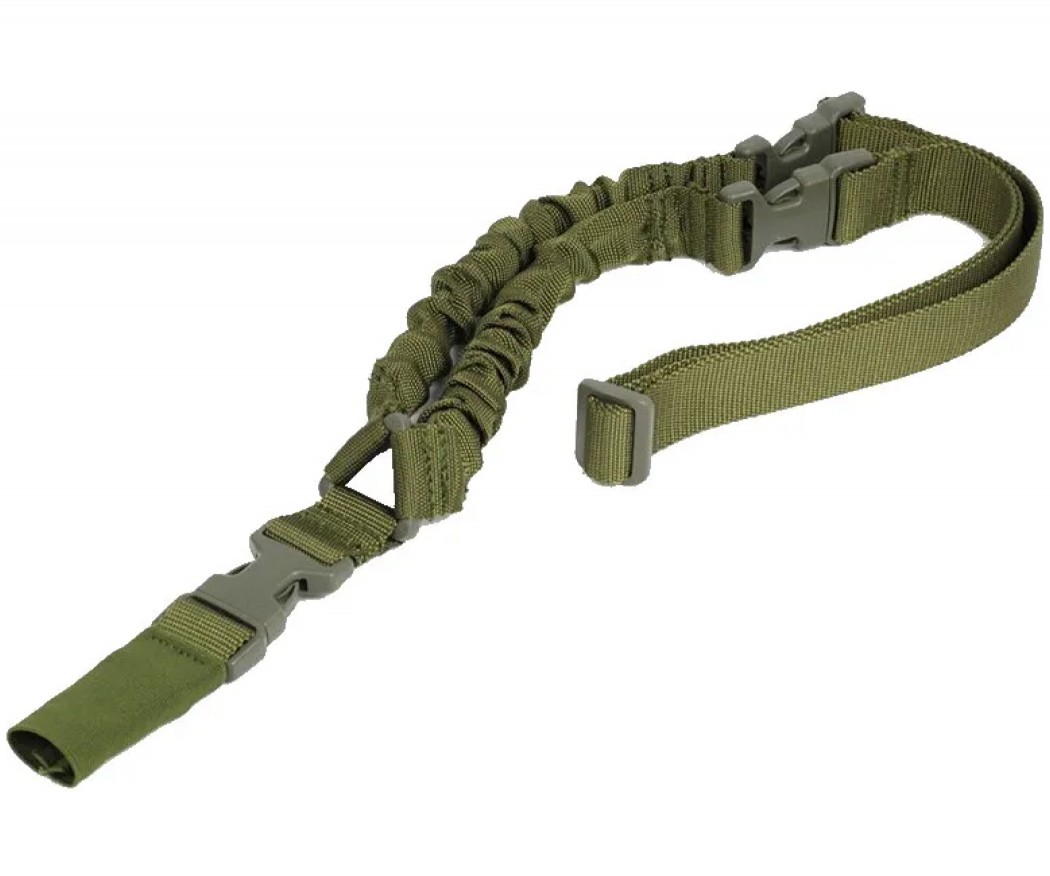 Ремень оружейный PMX Tactical PMX-11 II 1-точечный с амортизатором (зелёный)